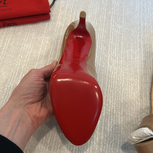 Christian Louboutin Hyper Prive Peep Toe Heels - Picture 5 of 11